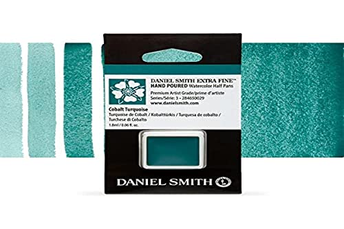DANIEL SMITH Extra Fine Watercolor Half Pan Cobalt Turquoise (284650029) - color: Cobalt Turquoise