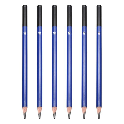 PATIKIL 8B Drawing Pencils for Sketching, 6PCS Sketch Pencils for Drawing Art Pencils Graphite Wood Pre-sharpened for Drawing Sketching Artists - size: 1 Count (Pack of 1), style: 8B