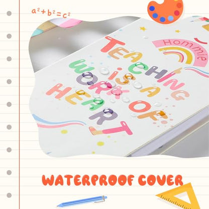 Hommie Sticky Notes Set, Teaching is A Work of Heart Divider Sticky Planner Sticky Note Teacher Appreciation Gift for School Supplies, Bible Supplies, Office Book Notes - color: Teacher(white Background)