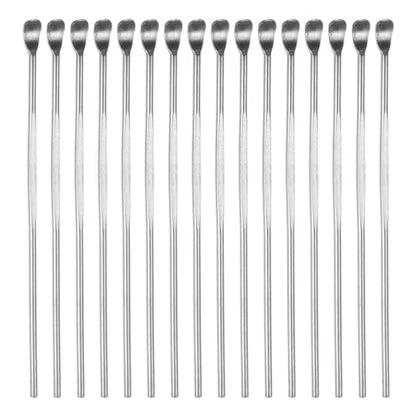 HARFINGTON 50 Pcs Wax Carving Tool 3" Easy to Hold and Engrave Stainless Steel Wax & Clay Sculpting Accessories Spoon Ear Removal Tool for Wax Molding Shaping Making