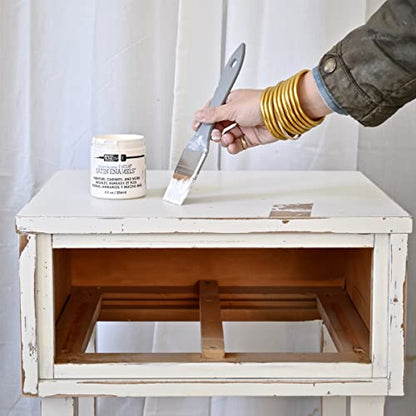 DecoArt Americana Decor Satin Enamels Acrylic Paint, Pure White, ADSA02, 8 fl oz, Jar (3 Pack) - color: Pure White (3 Pack)