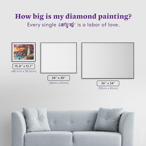 DIAMOND ART CLUB Apex of Fate Diamond Painting Kit for Adults | Fun DIY Crafts for Adults, Square Diamond Art Canvas by Chuck Pinson, 15.8" x 12.1" (40.1 cm x 30.6 cm) - color: Apex of Fate