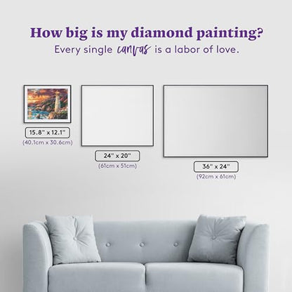DIAMOND ART CLUB Apex of Fate Diamond Painting Kit for Adults | Fun DIY Crafts for Adults, Square Diamond Art Canvas by Chuck Pinson, 15.8" x 12.1" (40.1 cm x 30.6 cm) - color: Apex of Fate