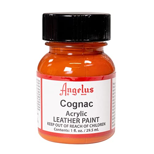Angelus Acrylic Leather Paint, 1 Fl Oz (Pack of 1), Cognac - color: Cognac, size: 1 Fl Oz (Pack of 1)