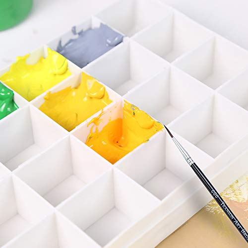 Transon Artist Paint Saver Palette 24 Wells with 1 Fine Paintbrush - size: 24 Wells