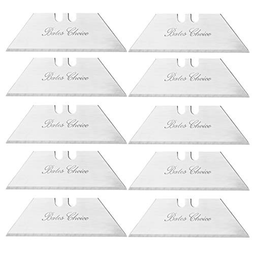 Bates- Utility Knife Blades, 40 Pack, Box Cutter Blades, Razor Blade Utility Knife - color: Silver, size: 40 Pack