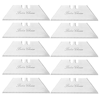 Bates- Utility Knife Blades, 40 Pack, Box Cutter Blades, Razor Blade Utility Knife - color: Silver, size: 40 Pack