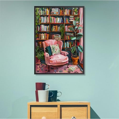 Diamond Art Kits for Adults,Book Square Drill Diamond Painting Kits 12x16in - color: DP02795