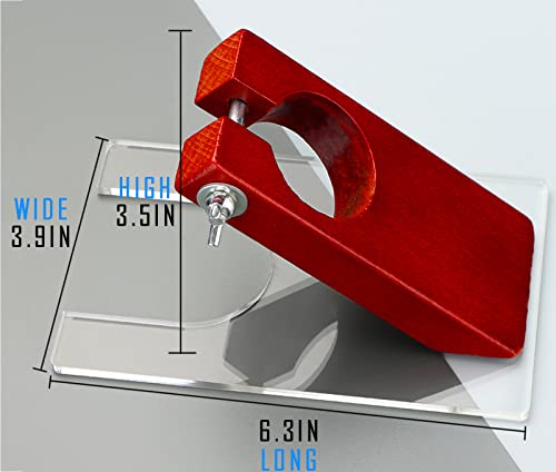 Shearing Guide for Carpet Trimmer, Rug Tufting Shearing Guide, Solid Wood Rug Tufting Carver Holder Base, Carpet Trimmer Bracket Tool for Keeping Rugs Flat, Excluding Carpet Trimmer - color: Shearing Guide for Carpet Trimmer