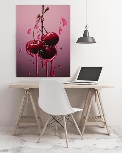 askkqtx Cherry Diamond Art Kits for Adults 12x16 Inch - color: G9413