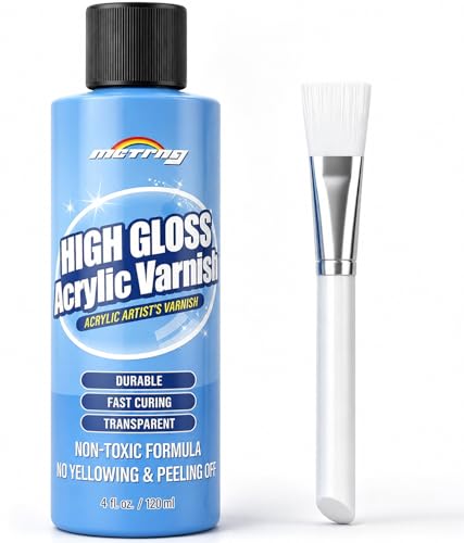 Clear Acrylic Paint Sealer, High Gloss Varnish for Acrylic Painting & Craft - color: Gloss