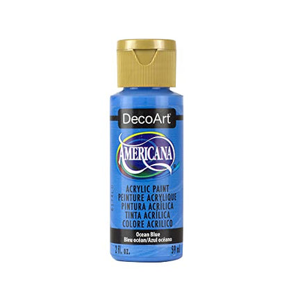 DecoArt Americana Acrylic Paint, 2-Ounce, Ocean Blue - color: Ocean Blue