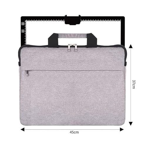 Rechargeable A3 Light Pad for Diamond Painting with Padded Case,Light Board with Stand,3 Colors Stepless Dimmable and 6 Levels of Brightness Light Box for tracing,Drawing,Sketching,Animation