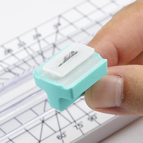 Paper Trimmer Replacement Blades Use for 4 Style Multi-Function Scrapbooking Tool with Dial Blades of Wave Paper Cutter Blade Refills Mint Green (4 Pack） - style: Wave Paper Cutter Blade