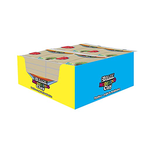 BAZIC Products Cream Modeling Clay, 1 lb, 24-Case - color: Cream, size: 24-Pack