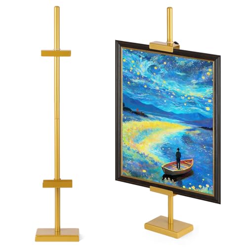 30'' Adjustable Tabletop Easel Stand, Gold Easel for Display - color: Gold, size: 30inch