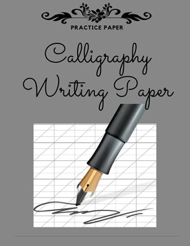 Writing papers for practicing calligraphy for beginners: 100 sheets size 8.5 x 11 inch