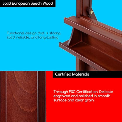 MEEDEN Adjustable H Frame Art Easel: Easel Stand for Painting and Display - style: Walnut Color