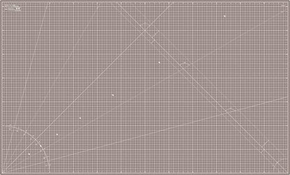 Elan Cutting Mat 36x60 Black & Taupe, Extra Large Self Healing Cutting Mat 36 x 60 Inch, 5-Ply Craft Board Black, Hobby Board for Sewing and Quilting - style: 60 x 36"