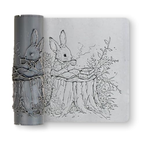 Bunny Clay Texture Roller 2" for Polymer Clay - color: Bunny Roller, size: 2 inch