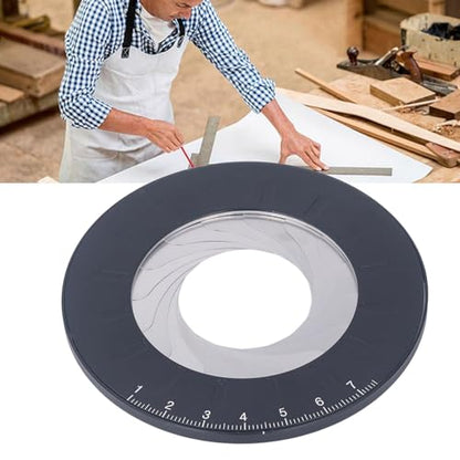 Adjustable Rotatable Circle Drawing Template Ruler with Carving Knife for Precision Craft Cutting, Woodworking and Art Design, Industrial-Grade Round Stencil Tool