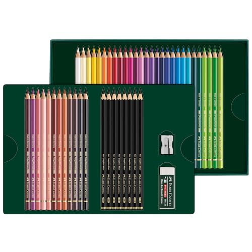 Faber-Castell Polychromos & Pitt Graphite Matte Sketch Gift Set - style: 50 Count