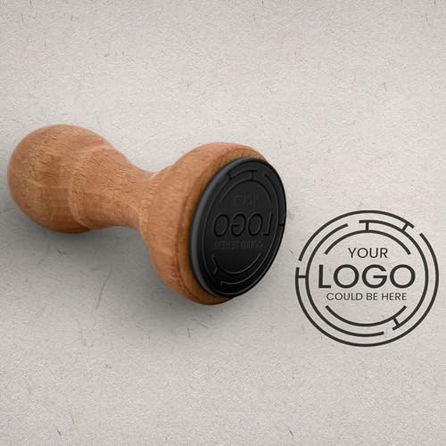 PATIKIL 50mm Stamp Wood Round Handle, Wooden Knobs Stamp Mounts Drawer Pulls for Stamp Making DIY Crafting Scrapbooking, Brown - size: 50mm