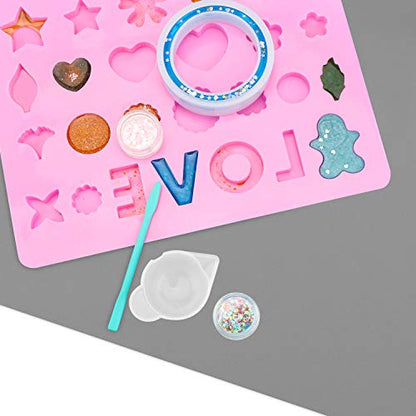 Gartful Silicone Crafts Mat, Silicone Sheets for Crafts, Painting, Nail Arts, Clay, Resin Jewelry Casting Molds Mat, Table Pad Placemat, Nonstick Nonslip, Gray & Beige & Light Blue (15.7x11.8 inch) - color: Gray & Beige & Light Blue, size: 3pcs - 40 x 30c
