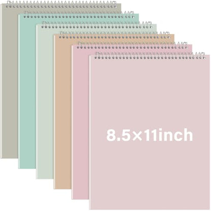 Maitys 6 Pcs Steno Spiral Notebooks, Pastel Color, Boho Style - color: Pastel Color, style: Boho Style