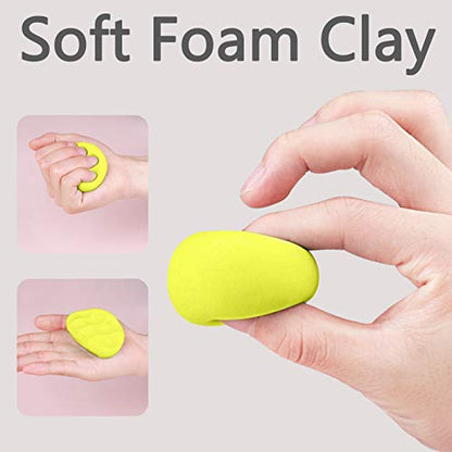 Cutedeer Yellow Air Dry Clay, 1.1lb Foam Modeling Clay, Soft Squishy Molding for Kids Adults, Arts & Crafts Project Slime Supplies(1.1lb - 1 Pack, Yellow) - color: Yellow, size: 1.1lb - 1 PACK