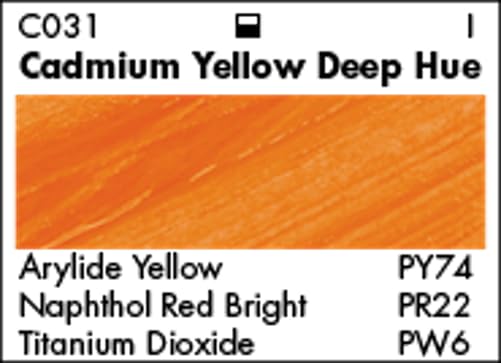 Grumbacher Ink, 90-ml, Cadmium Yellow Deep, 3 Fl Oz - color: Cadmium Yellow Deep