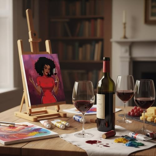 Sherr 24 Pcs Pre Drawn Canvas for Painting Adult Pre Printed Canvas Bulk Sip and Paint Kit Stretched Panels Paint Set for Theme Valentine Painting Night Party Favor(Stylish Women,8 x 10 Inch) - size: 8 x 10 Inch, style: Stylish Women