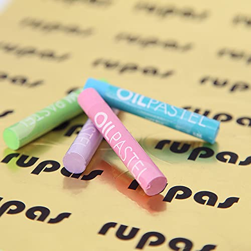 Rupas Soft Oil Pastel 48 Color Set Professional Grade - color: Rupas Oil Pastel 48 Color