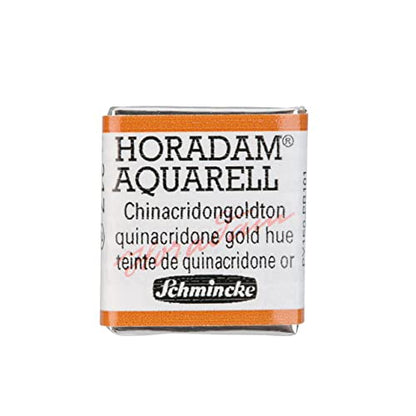 Schmincke - HORADAM® AQUARELL - finest artists' watercolors, 217 chinacridone gold hue, 14 217 044, 1/2 pan - color: 217 quinacridone gold hue
