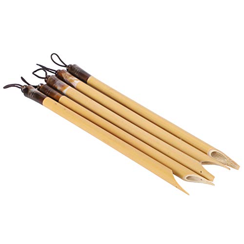 5pcs Calligraphy Dip Pen Calligraphy Pens for Writing | Comic Pen Nib Set for English Writing, Calligraphy, Painting, Drawing (Natural bamboo tip set)
