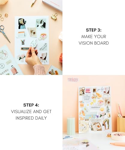 Lamare Vision Board Collage Book - 1000+ Images & Vision Board Supplies | Bring Your Dreams to Life | Collage Kit, Vision Board Kit, & Collage Supplies for Manifestation, Scrapbooking, & Inspiration - color: Collage Book