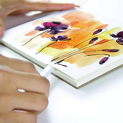 Fluid 100 Watercolor Paper Block, 4 x 6 inches, 15 Sheets, 140 lb (300 GSM) 100% Cotton Cold Press Pad for Artist Painting and Wet Media - size: 4 x 6 (140 lb)