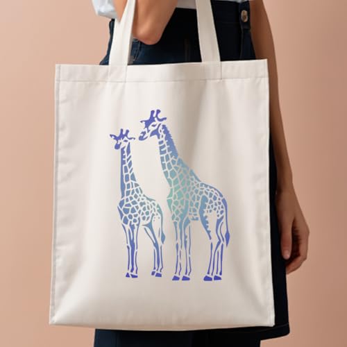Giraffe Safari Animal Stencil for Painting 8.3" x 11.7" Reusable - style: Giraffe