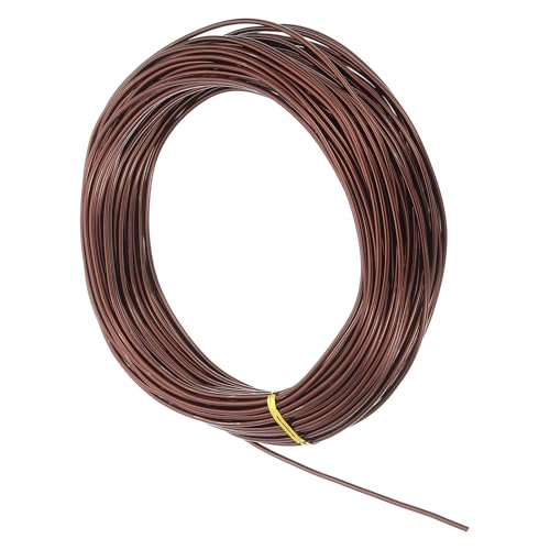 MECCANIXITY 10 Gauge 2.5mm Aluminum Wire, 100 Feet Bendable Metal Craft Armature Wire for Jewelry Making DIY Beading Floral Wreath Wrapping Sculpting, Copper Tone - color: Copper Tone, size: 10 Gauge x 100Ft