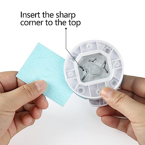 Paper Corner Rounder Punch : 3 in 1 (R4mm, R7mm, R10mm) - Corner Cutter for Paper Crafts, Laminate, Photo, DIY, Card Making and Scrapbooking