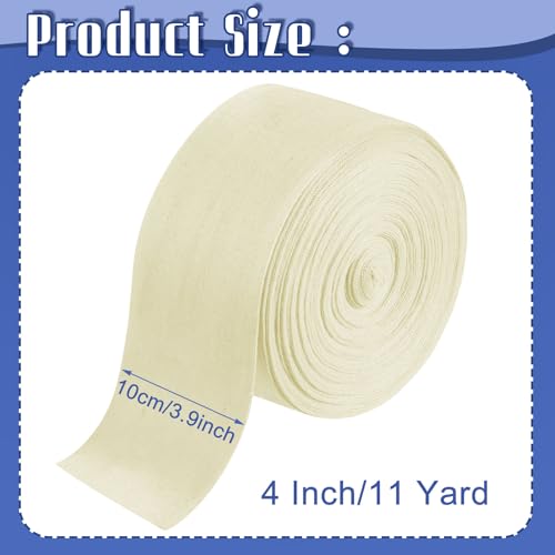Economy Cotton Stockinette Tubular Bandage Comfortable Arm Leg Knee PreWrap for Pre-Splinting or Casting Fabrication Tubular Arm Stocking Tube Bandage (4 Inch x 11 Yard) - size: 4 Inch x 11 Yard