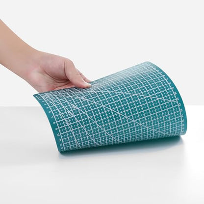 New A3 Double Side Craft Cutting Mat Cutting Board Sewing Pad Artist Carving Tools Handmade Crafts DIY Props (Green) - color: Green