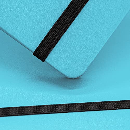 Hardcover Notebook Blank Journal Sketchbook for Drawing, Medium 5.5 by 8.4 Inch, 100 GSM Thick Paper (LightBlue, Plain) - color: LightBlue