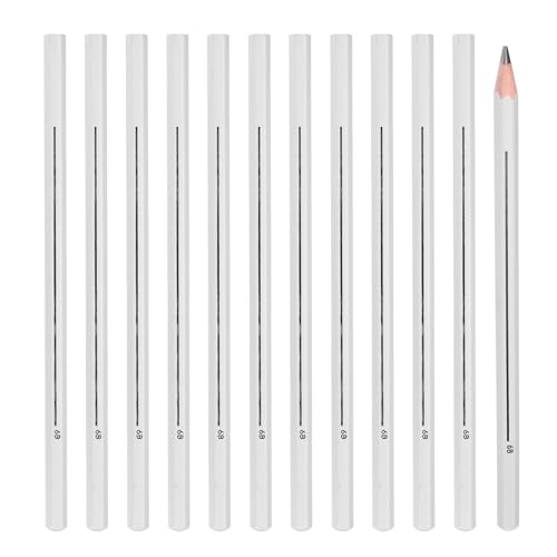 PATIKIL 6B Graphite Pencils for Drawing, 12Pcs Sketching Pencils Wood Supplies Set Break-Resistant Lead with Built-in Sharpening Area for Painting Sketching Artist Design - style: 6B