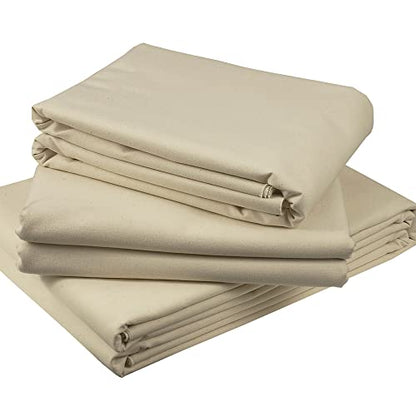 Creative Mark Unprimed Cotton Duck Deluxe Canvas - #12 12oz Folded Canvas - 96" x 6 Yards - Bulk Un-Stretched Duck Canvas Fabric for Artists - color: 12oz, size: 96" x 6 Yards