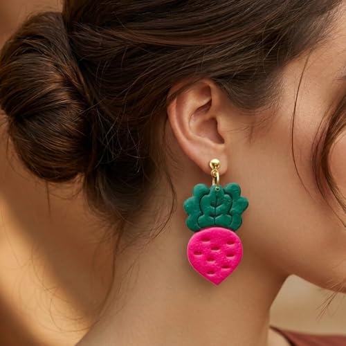 13 Pcs Vegetable Polymer Clay Cutters - Miniature Food Shape Jewelry Making Tools for Earrings, Charms & DIY Crafts, Soft Clay Molds - color: 2G color