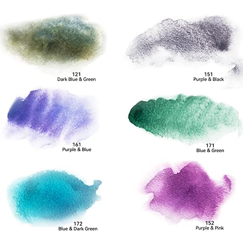 Paul Rubens Watercolour Paints Set, 6 Tubes15ml, Granulating and Layering Colors, Good Transparency, Strong Diffusibility, Ideal for Illustrators, Artists, Students | 15ml Per Tube, Excellent Transparency & Superb Diffusion, Ideal for Illustrators, Artist