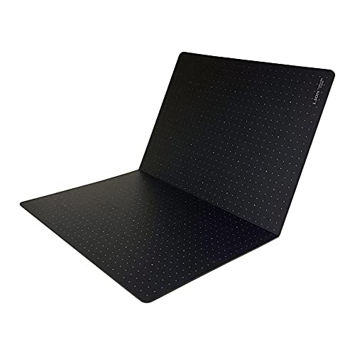 LION Foldable, Portable & Reversible Self-Healing Cutting Mat, 12" x 18", with 1cm Dot Grid, PVC Free, Dark Gray Front & Off-White Back, 1 ea. (FCM-45) - size: 17.7"L x 11.8"W