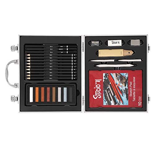 Darice Studio 71 Portable Sketching Art Set, 29 Pieces - style: 28-Piece Sketching Art Set