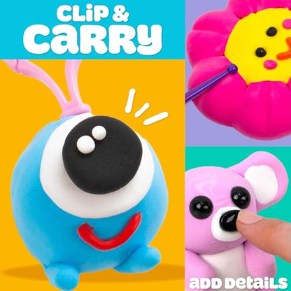 Play-Doh Air Dry Clay Mini Maker Creations, Makes 6 Keychains - color: Keychains, size: 6 Pack